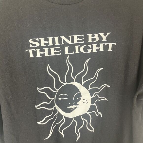 Torrid Long Sleeve Black T Shirt Size 1 Shine by the Light Size 1 - Picture 6 of 7